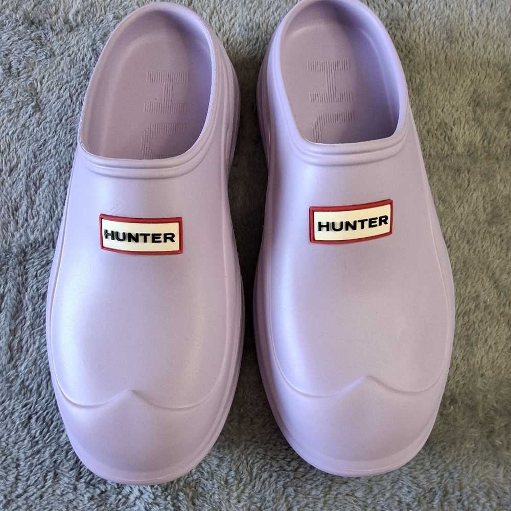 Hunter Elana Clogs Light Purple Size 7 Women